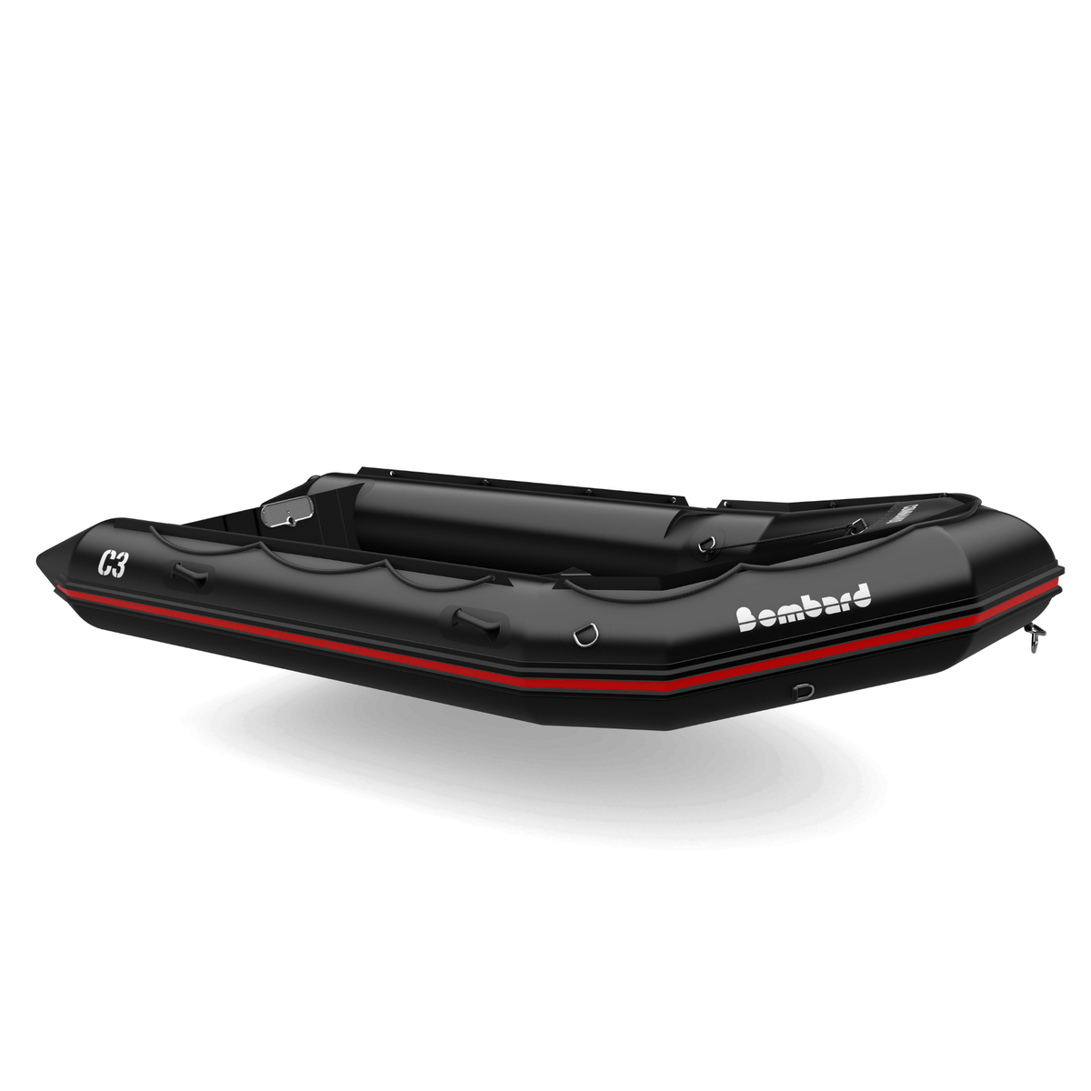 Bombard Commando C3 - rubberboot met deelbare houten kiel en aluminium vlonderdelen