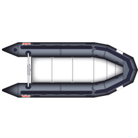Bombard Commando C5 rubberboot met aluminium vlonderdelen en deelbare houten kiel