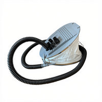 Zodiac Online Shop BGP5 Bravo GP5 voetpomp met 5 liter capaciteit, grijze behuizing en zwarte slang voor rubberboten