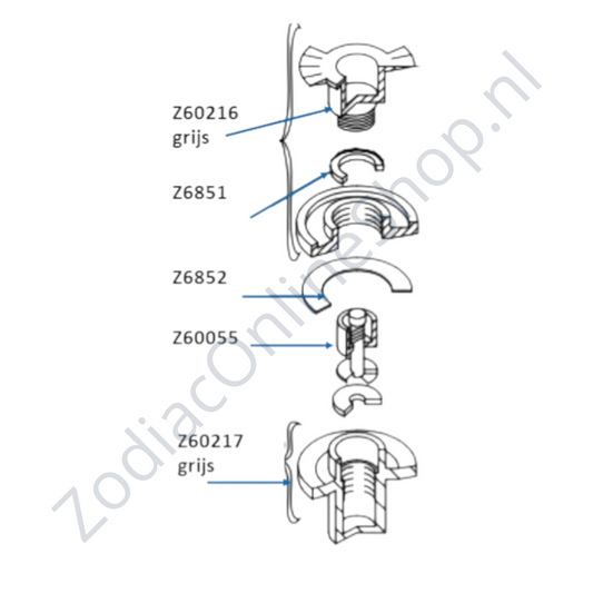 Z60217 - těleso ventilu - starší typ ventilu